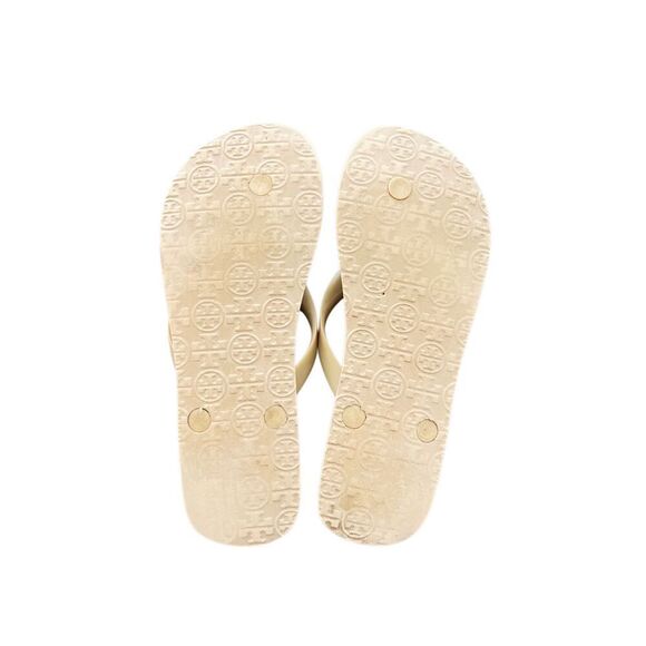 Tory Burch  Flat Flip Flop Yellow sandals size 7 - Picture 7 of 12